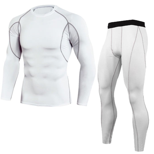 E2G Men's Compression 2-Piece Set- White