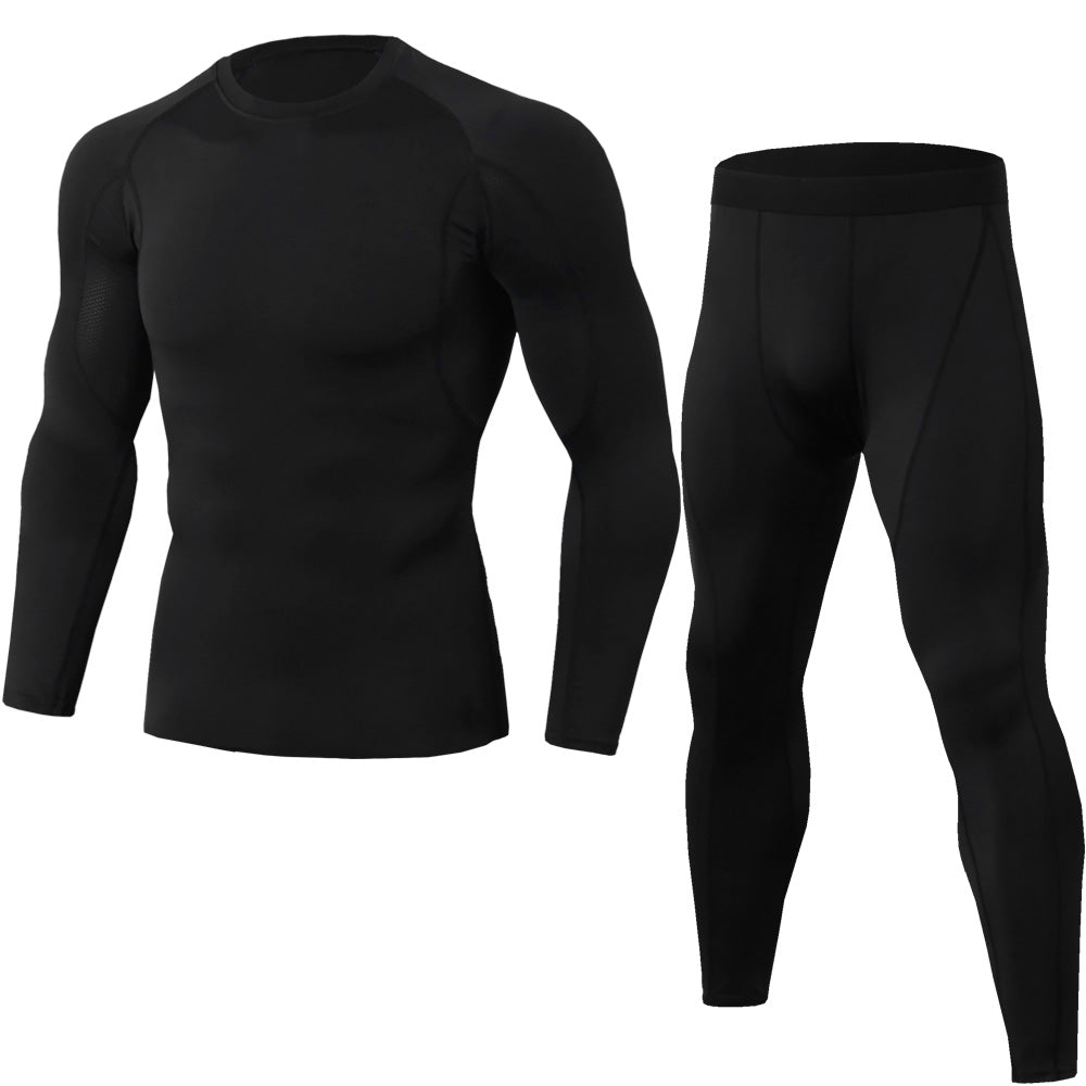 E2G Men's Compression 2-Piece Set- Black