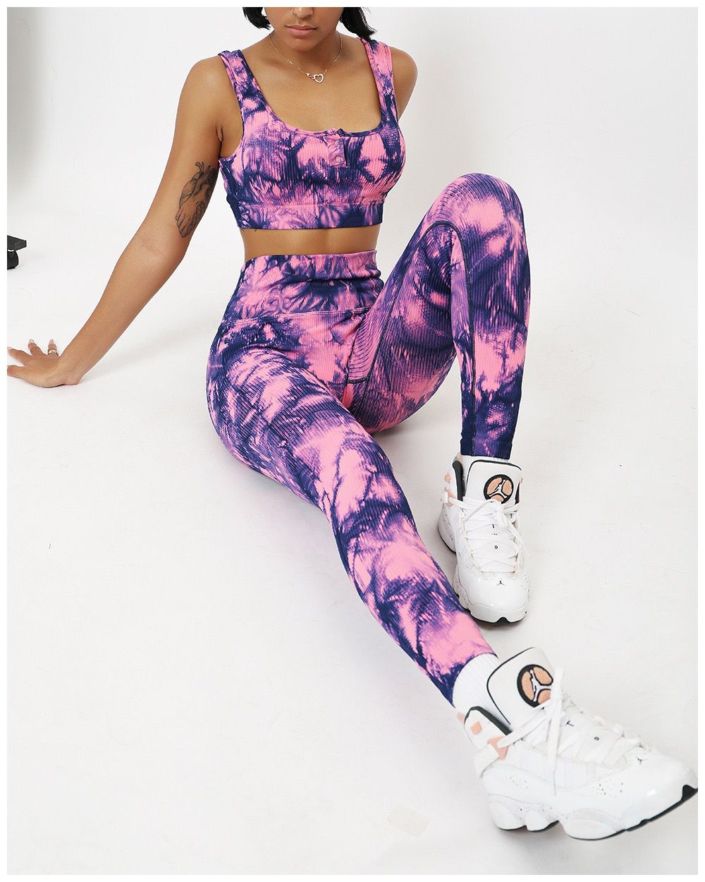 E2G Tie-Dye Seamless Two-Piece Set