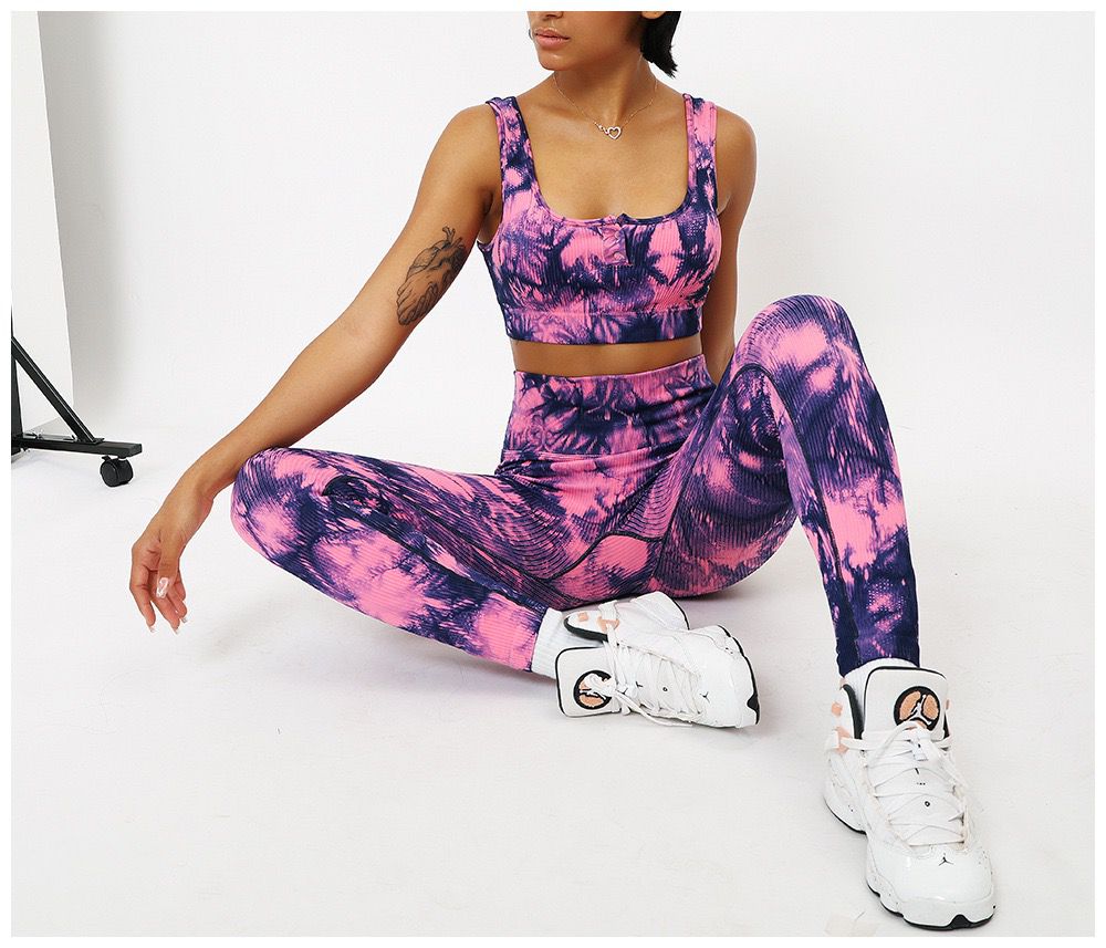 E2G Tie-Dye Seamless Two-Piece Set