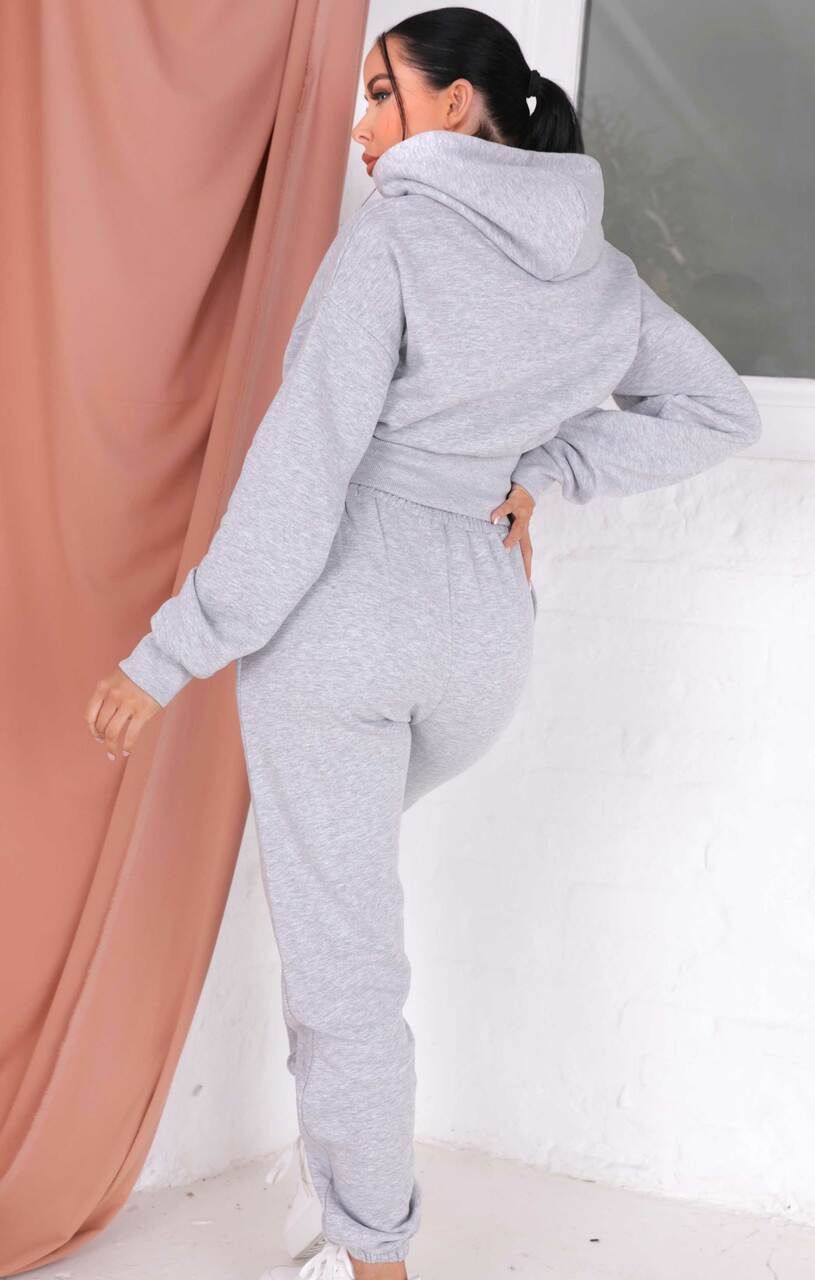 E2G Fitted Waist Hoodie 2-Piece Jogger Set