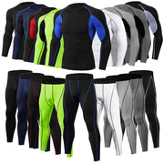 E2G Men's Compression 2-Piece Set-Grey
